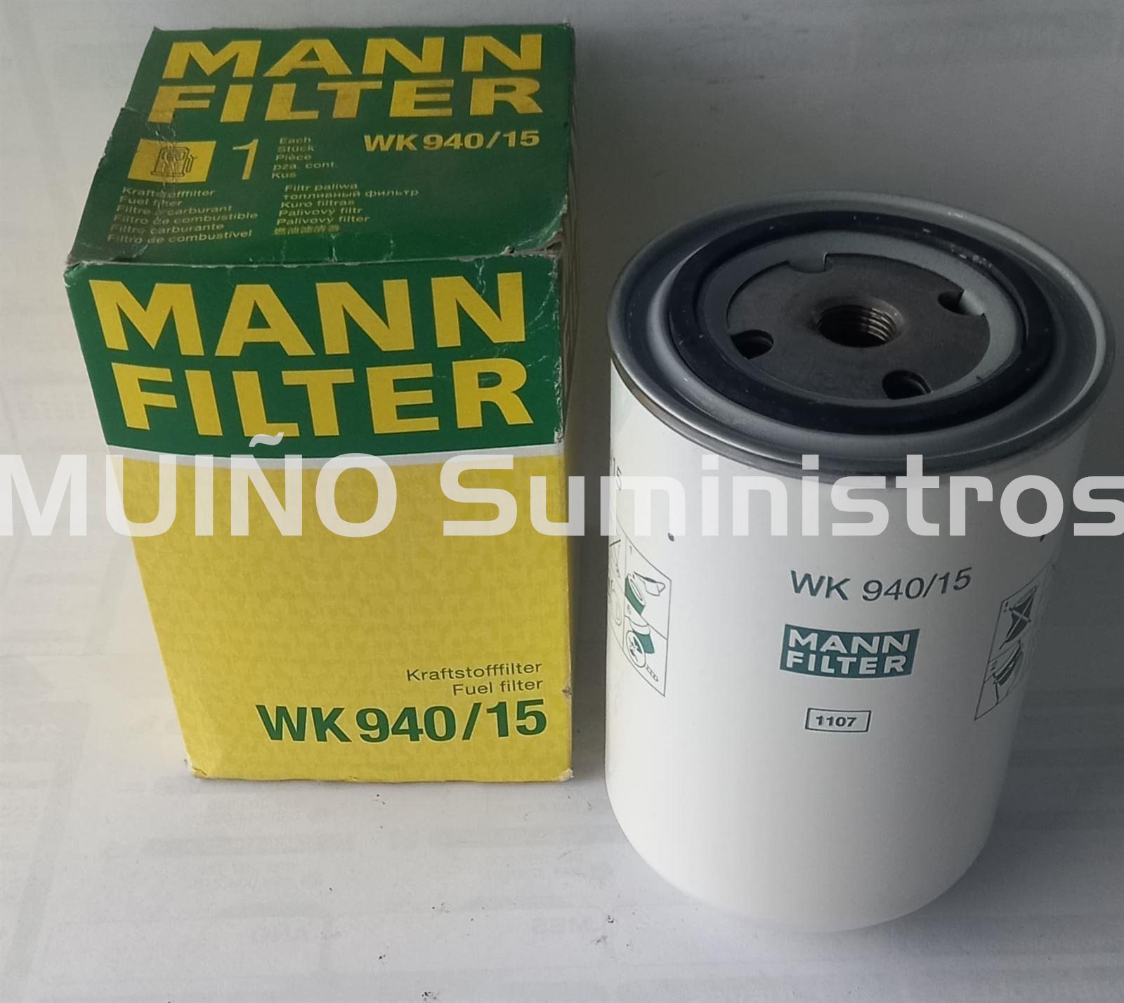 MANN WK940/15 FILTRO COMBUSTIBLE - Imagen 1